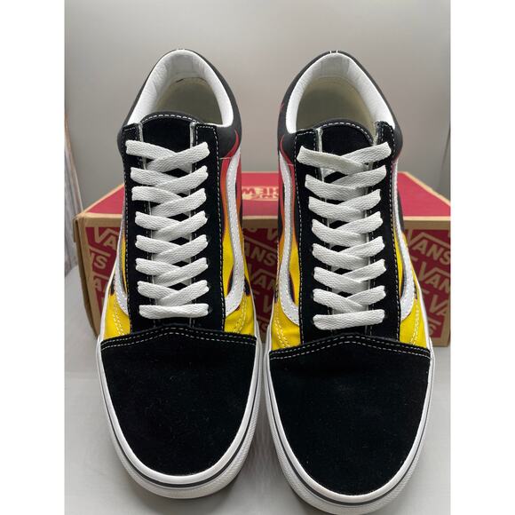 Vans Old Skool Fire Red Yellow Flame Men’s Sneakers 10 - Picture 2 of 13